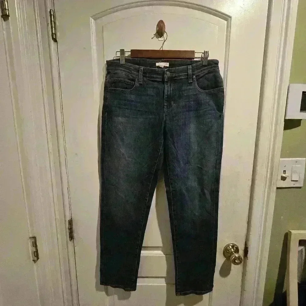 P7448 Eileen fisher medium wash skinny jeans size 6 - Picture 2 of 7